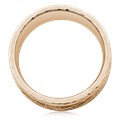 Hammered Rail Tree Of Life Wedding Band