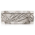 Hammered Rail Tree Of Life Wedding Band