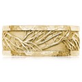 Hammered Rail Tree Of Life Wedding Band