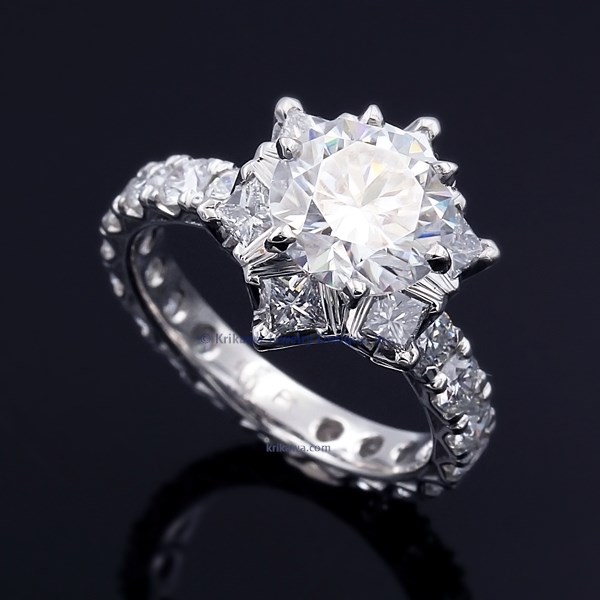 Deluxe Snowflake Engagement Ring