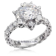 Deluxe Snowflake Engagement Ring 
