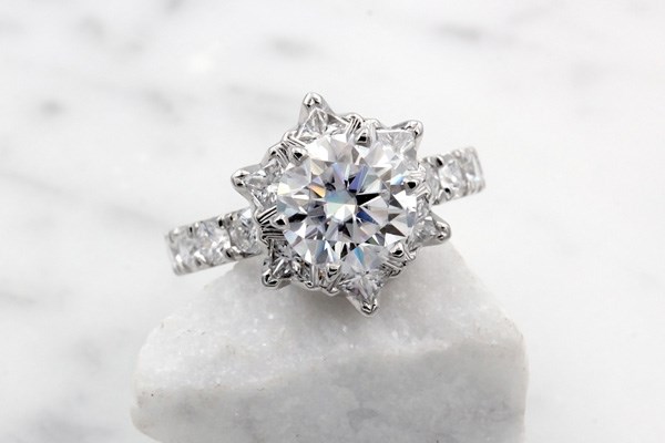 Deluxe Snowflake Engagement Ring