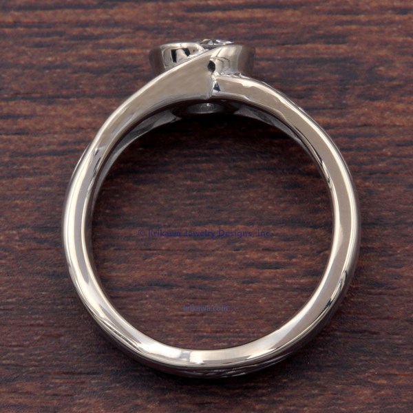 Tree Of Life Engagement Ring With Roots In White Gold
