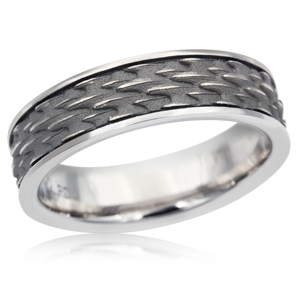 Shark Skin Wedding Band