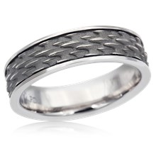 Shark Skin Wedding Band