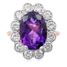 Modern Princess Engagement Ring - top view
