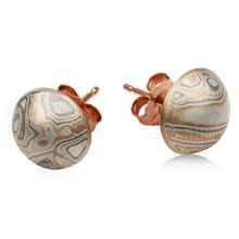 Mokume Dome Studs