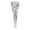 Embracing Tree Branch With Diamond Leaves Engagement Ring
