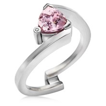 Trillion Scaffold Engagement Ring