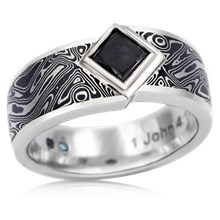 Kite Diamond Men's Engagement Ring