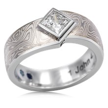Kite Diamond Engagement Ring 