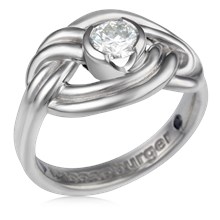 Climber's Knot Engagement Ring