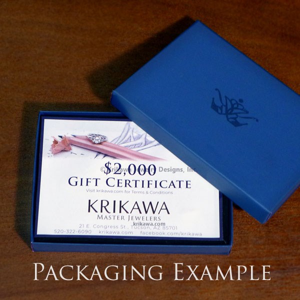 Gift Certificate - Example Packaging