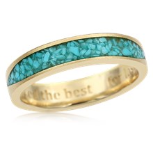 Turquoise Flair Wedding Band