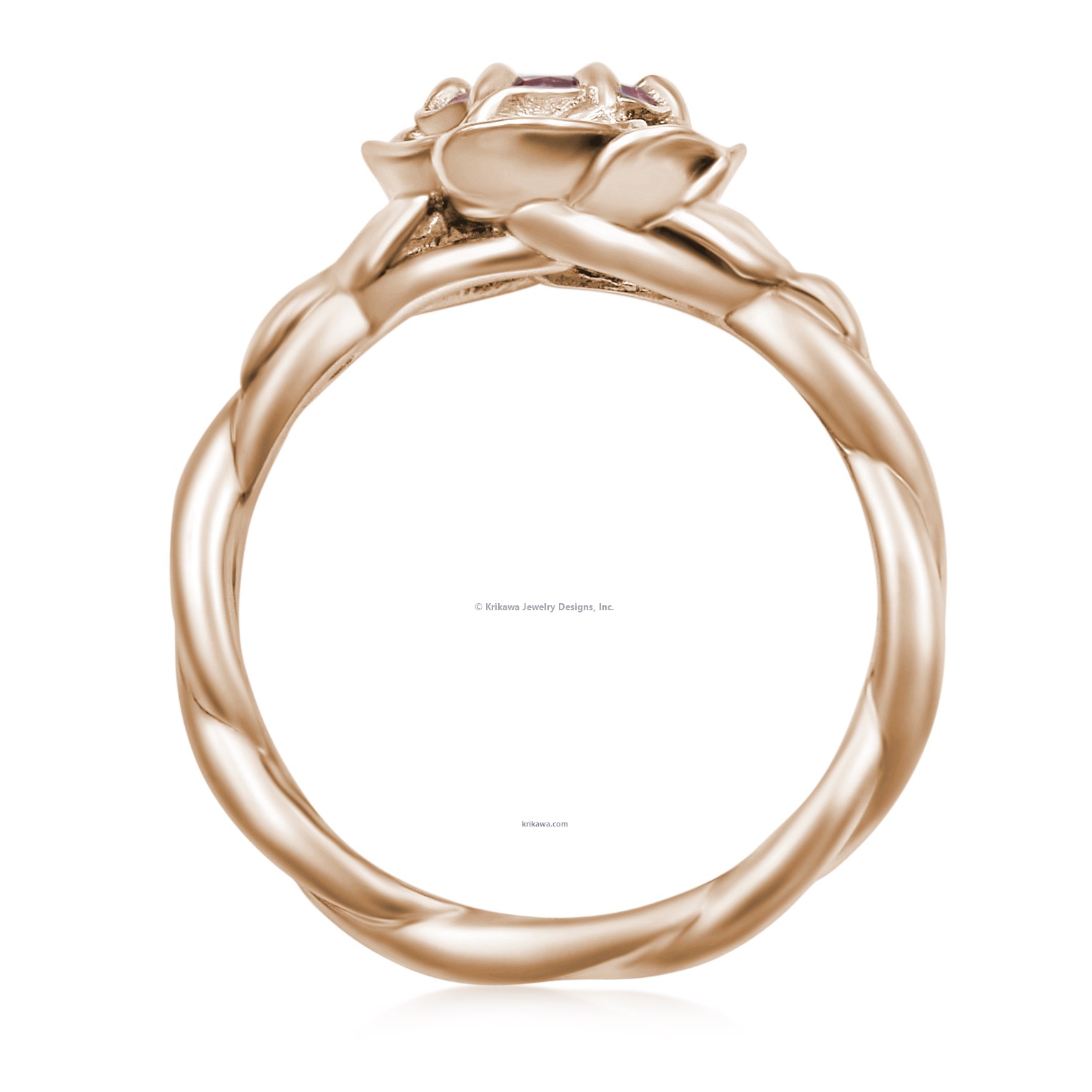 Twisted Rose Engagement Ring