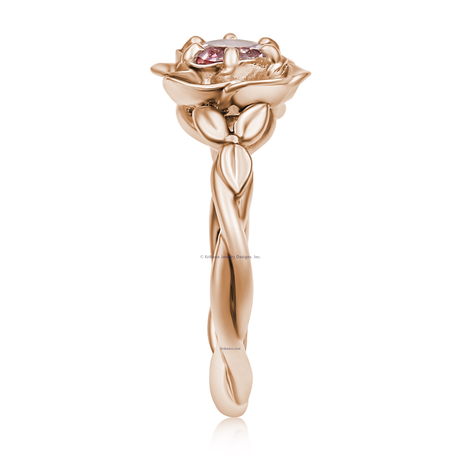 Twisted Rose Engagement Ring