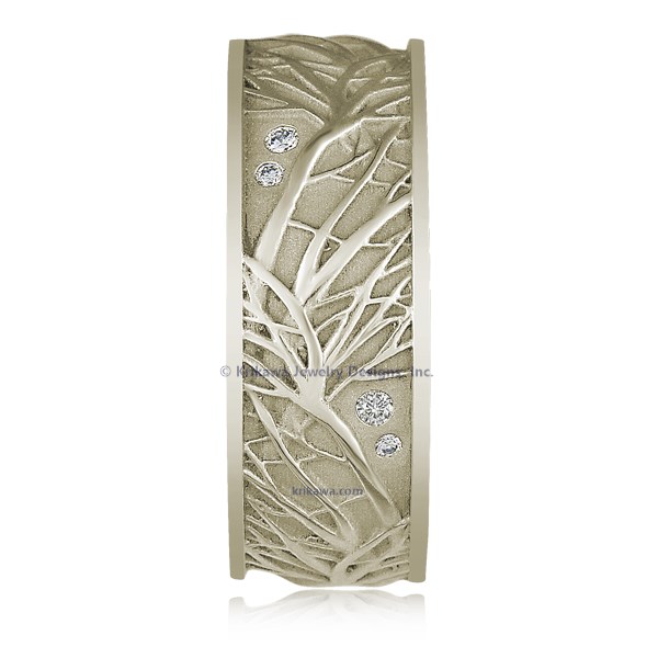 Tree Of Life Diamond Wedding Band
