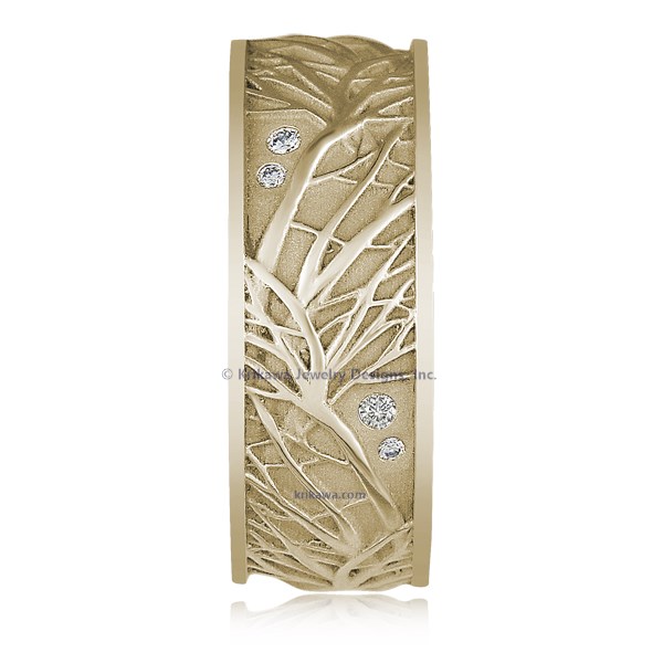 Tree Of Life Diamond Wedding Band