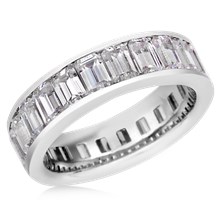 Emerald Diamond Eternity Band