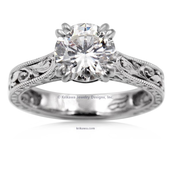 Delicate Vintage Solitaire Engagement Ring