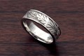 Tropical Leaf Wedding Band