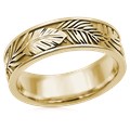 Tropical Leaf Wedding Band