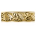 Tropical Leaf Wedding Band