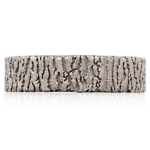 Bark Wedding Band - top view