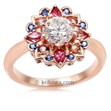 Mandala Engagement Ring 