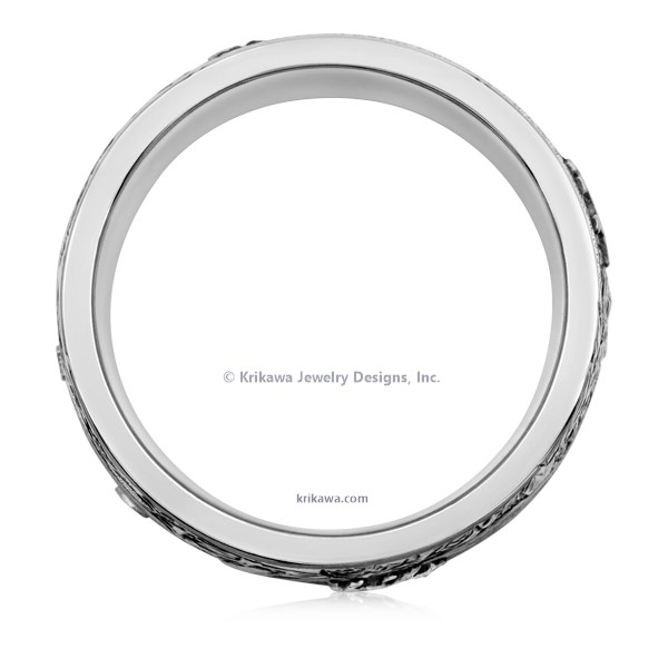 Mountain Bear Buffalo Wedding Band