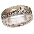 Mountain Bear Buffalo Wedding Band