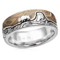 Mountain Bear Buffalo Wedding Band