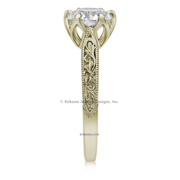 Old World Solitaire Engagement Ring