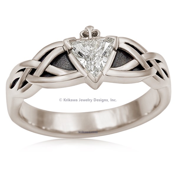 Celtic Knot Claddagh Engagement Ring