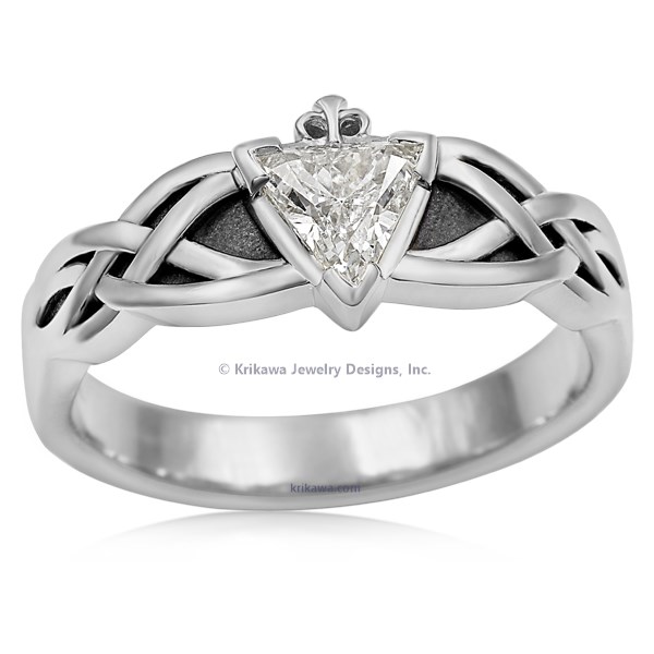Celtic Knot Claddagh Engagement Ring