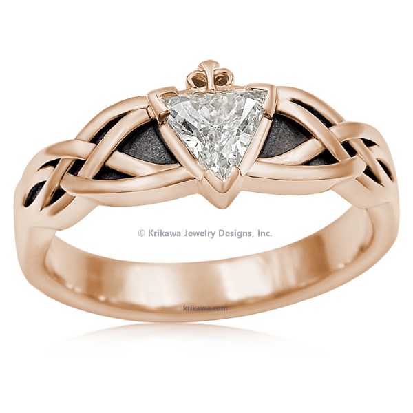 Celtic Knot Claddagh Engagement Ring