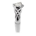 Celtic Knot Claddagh Engagement Ring