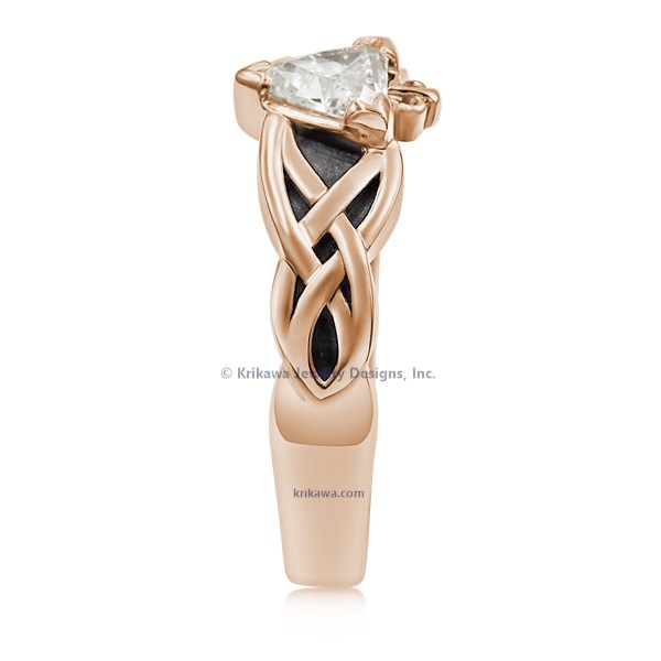 Celtic Knot Claddagh Engagement Ring