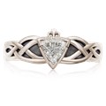 Celtic Knot Claddagh Engagement Ring