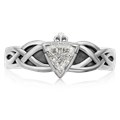 Celtic Knot Claddagh Engagement Ring