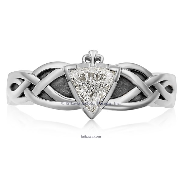 Celtic Knot Claddagh Engagement Ring