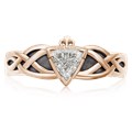 Celtic Knot Claddagh Engagement Ring