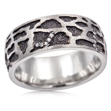 Giraffe Skin Wedding Band