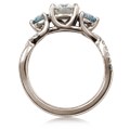 Three Stone Twist Engagement Ring