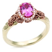 Floral Bouquet Light Engagement Ring