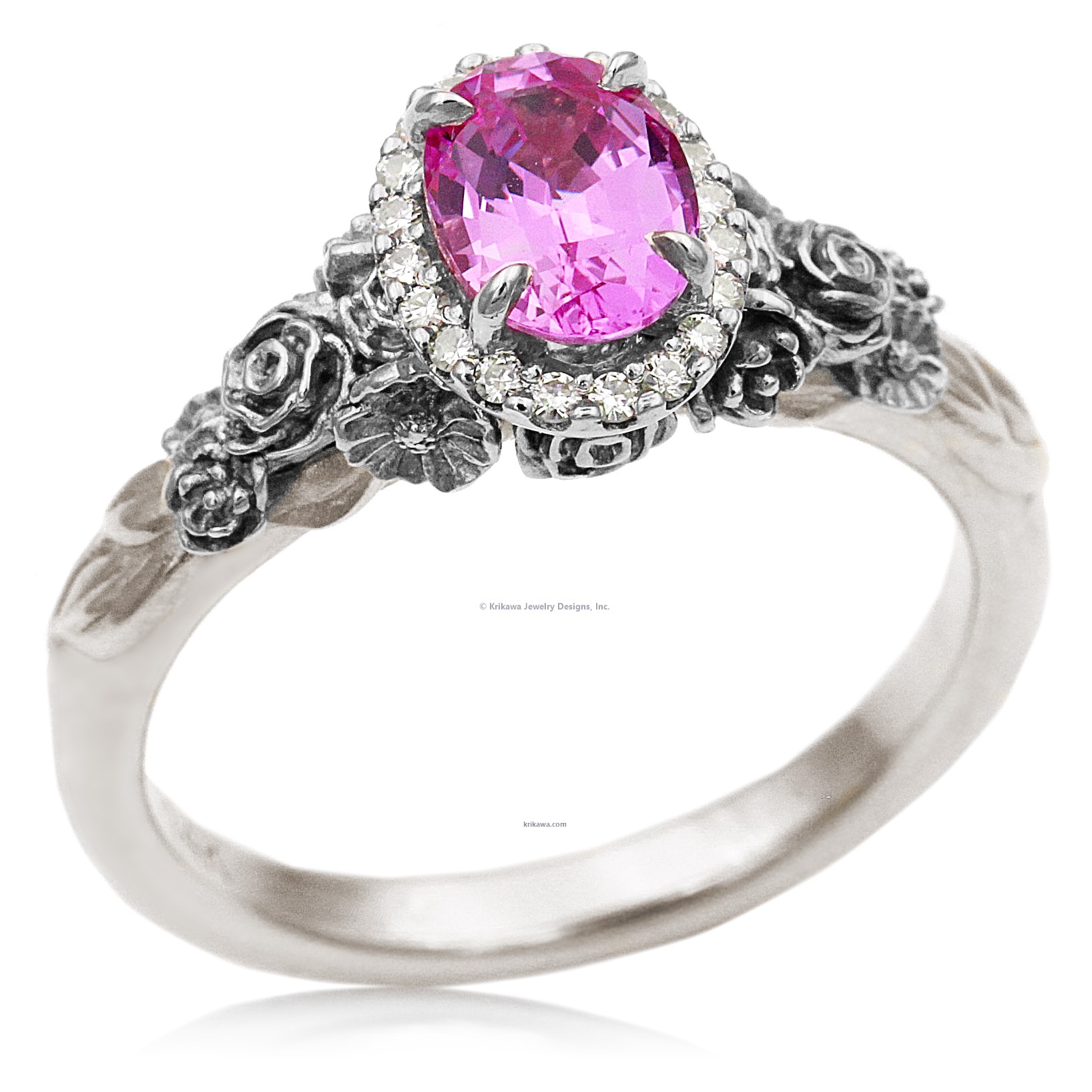 Floral Bouquet Light Engagement Ring