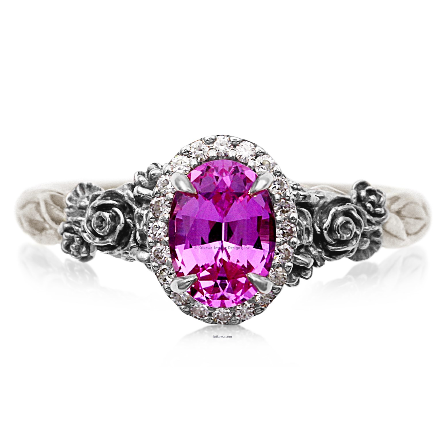 Floral Bouquet Light Engagement Ring