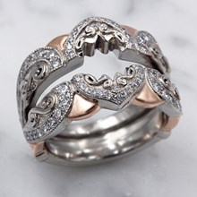 Two Tone Belle Époque Enhancer With Diamonds