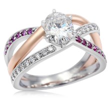 Trinity Weave Engagement Ring