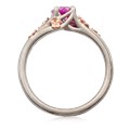 Plum Blossom Engagement Ring